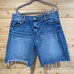 Kut from the Kloth Shorts Womens 18 Blue Hailey Bermuda 10"